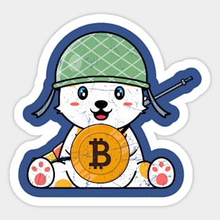 Bitcoin Soldier Sticker